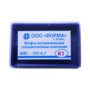 Штифты стекловолоконные конические K1, 6 шт, Форма, арт. ШВС-105-0.7