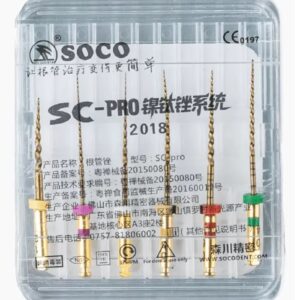 Файлы машинные Soco Sc Plus с памятью формы, ассорти, микс 25 мм, 6 шт