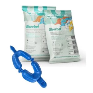 Ложки аппликационные двухсторонние для гелей, синие, размер L, Sherbet, арт. ND737L