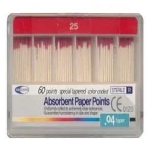 Штифты бумажные абсорбирующие конус 04/№25, 60 шт, Meta, арт. 04ABS25 Р21