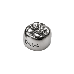 Коронки стальные Stainless Steel Crowns D-LL-4, первый нижний левый моляр, размер 4, 2 шт, 3M