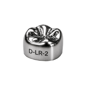 Коронки стальные Stainless Steel Crowns D-LR-2, первый нижний правый моляр, размер 2, 2 шт, 3M