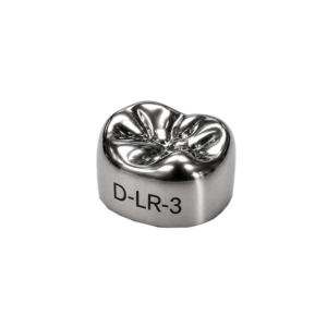Коронки стальные Stainless Steel Crowns D-LR-3, первый нижний правый моляр, размер 3, 2 шт, 3M