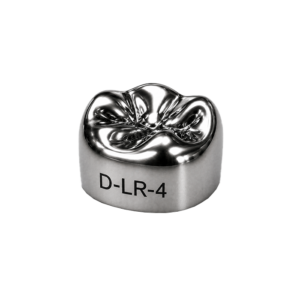 Коронки стальные Stainless Steel Crowns D-LR-4, первый нижний правый моляр, размер 4, 2 шт, 3M