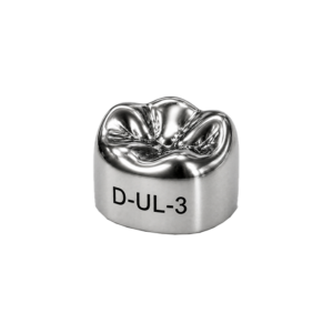 Коронки стальные Stainless Steel Crowns D-UL-3, первый верхний левый моляр, размер 3, 2 шт, 3M