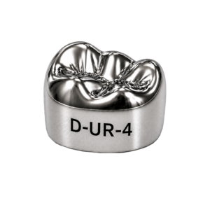 Коронки стальные Stainless Steel Crowns D-UR-4, первый верхний правый моляр, размер 4, 2 шт, 3M