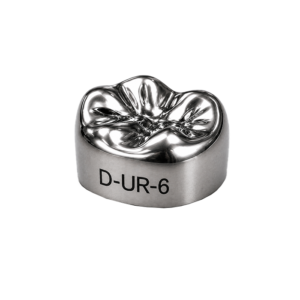 Коронки стальные Stainless Steel Crowns D-UR-6, первый верхний правый моляр, размер 6, 2 шт, 3M