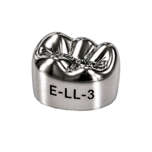 Коронки стальные Stainless Steel Crowns E-LL-3, второй нижний левый моляр, размер 3, 2 шт, 3M