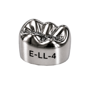 Коронки стальные Stainless Steel Crowns E-LL-4, второй нижний левый моляр, размер 4, 2 шт, 3M