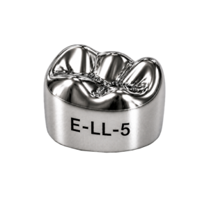 Коронки стальные Stainless Steel Crowns E-LL-5, второй нижний левый моляр, размер 5, 2 шт, 3M