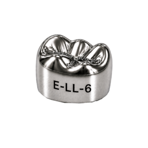 Коронки стальные Stainless Steel Crowns E-LL-6, второй нижний левый моляр, размер 6, 2 шт, 3M