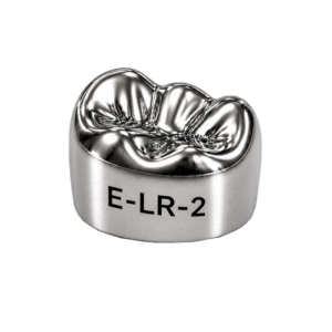 Коронки стальные Stainless Steel Crowns E-LR-2, второй нижний правый моляр, размер 2, 2 шт, 3M
