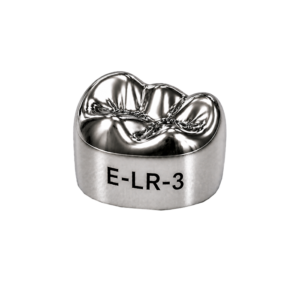 Коронки стальные Stainless Steel Crowns E-LR-3, второй нижний правый моляр, размер 3, 2 шт, 3M
