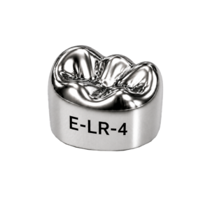 Коронки стальные Stainless Steel Crowns E-LR-4, второй нижний правый моляр, размер 4, 2 шт, 3M