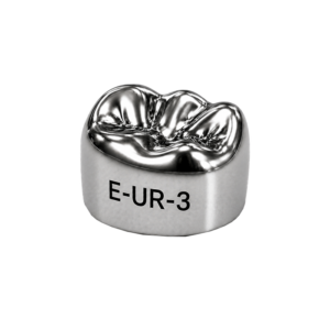 Коронки стальные Stainless Steel Crowns E-UR-3, второй верхний правый моляр, размер 3, 2 шт, 3M