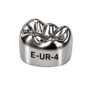Коронки стальные Stainless Steel Crowns E-UR-4, второй верхний правый моляр, размер 4, 2 шт, 3M