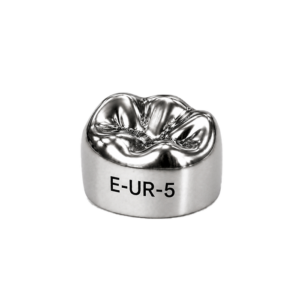 Коронки стальные Stainless Steel Crowns E-UR-5, второй верхний правый моляр, размер 5, 2 шт, 3M