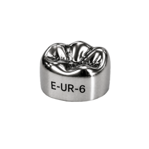 Коронки стальные Stainless Steel Crowns E-UR-6, второй верхний правый моляр, размер 6, 2 шт, 3M