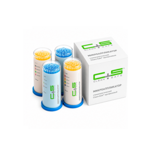 Микроаппликаторы Fine, желтые/голубые, Euronda, арт. M6500F