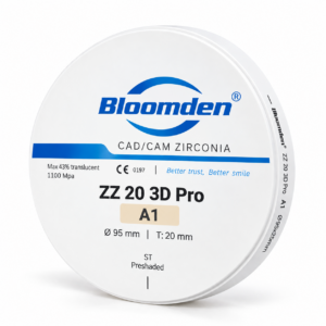 Диск циркониевый Ø95 мм, ZZ 20 3D Pro, A1, Bloomden