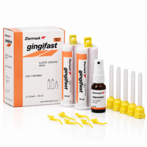 Маска десневая Гингифаст/Gingifast Rigid, с сеператором, 2 шт х 50 мл, 10 мл, Zhermack, арт. C401520