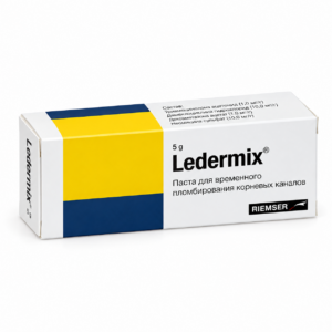 Паста для временного пломбирования корневых каналов Ледермикс/Ledermix, 5 г, арт. A01AB11